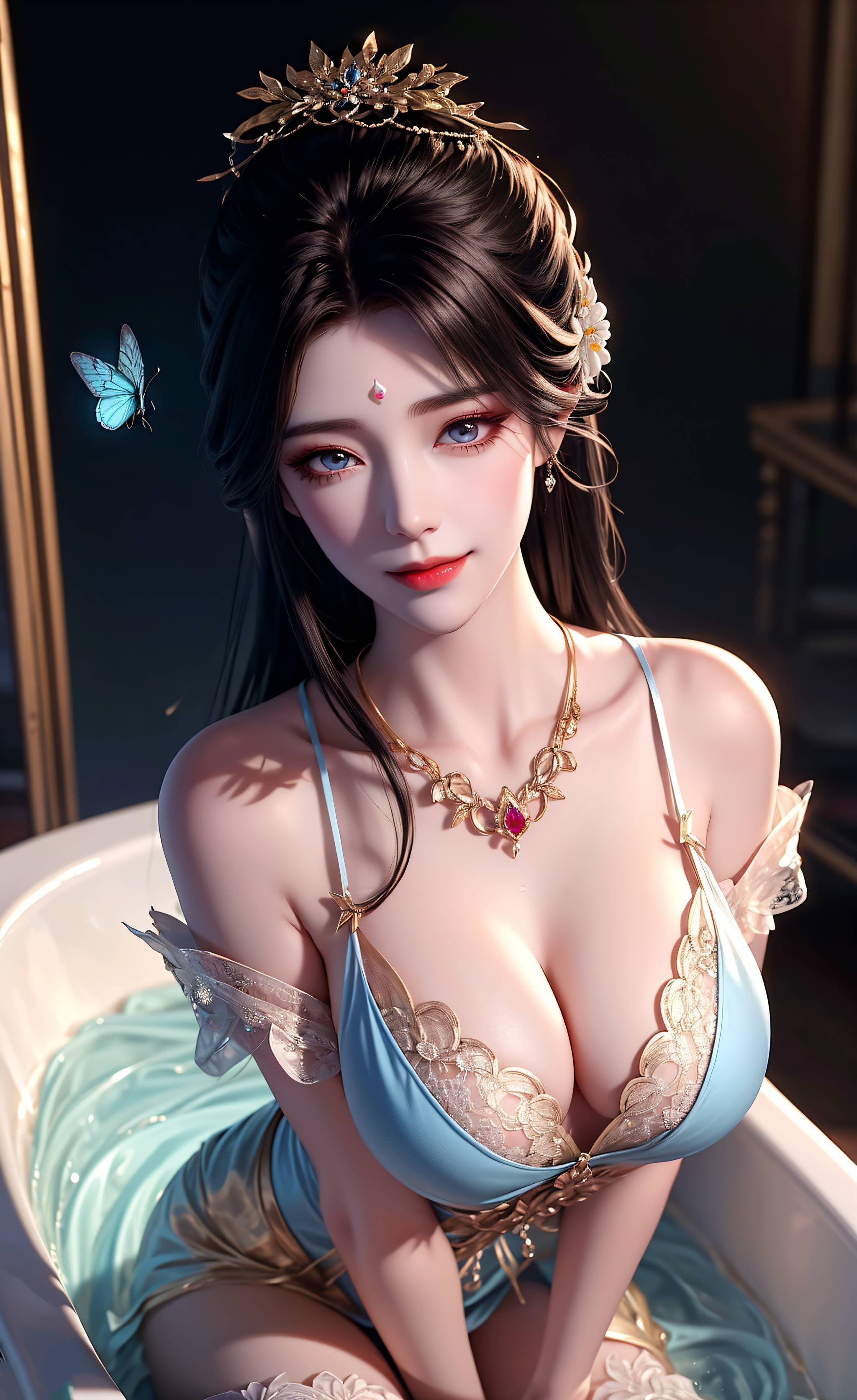 [AI国漫] [偏素]（搬运）完美世界-月婵-华服【104P】【338MB百度网盘】
