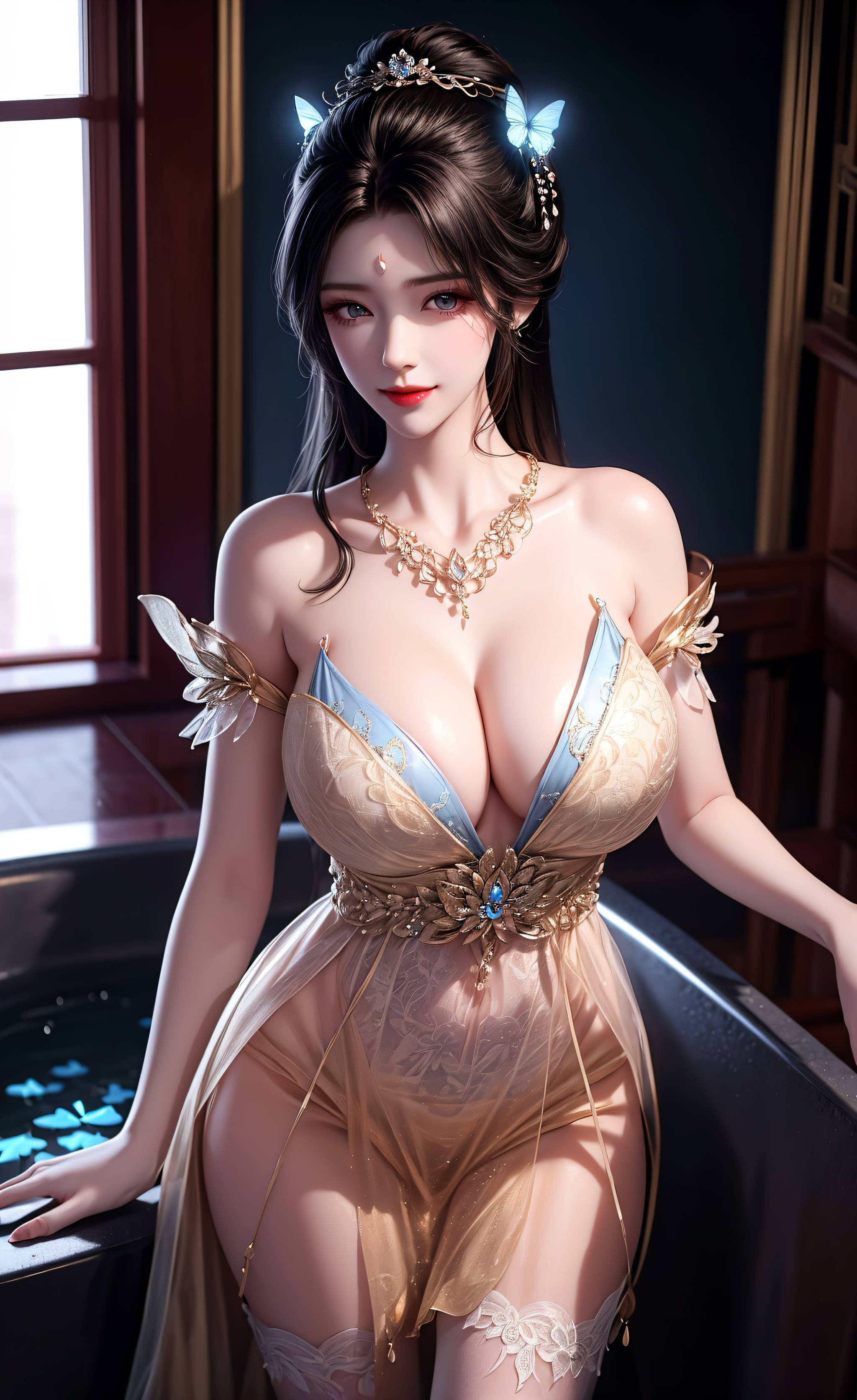 [AI国漫] [偏素]（搬运）完美世界-月婵-华服【104P】【338MB百度网盘】