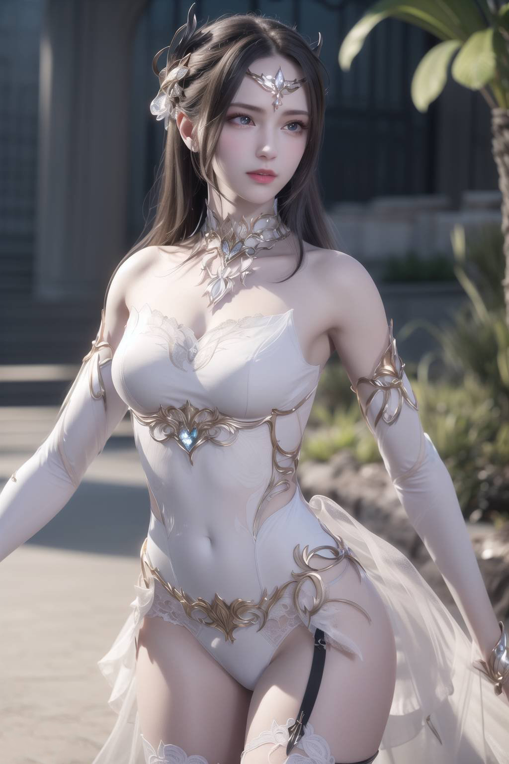 【AI国漫】（偏素）斗罗大陆-千仞雪-白衣【54P】【93MB百度云】