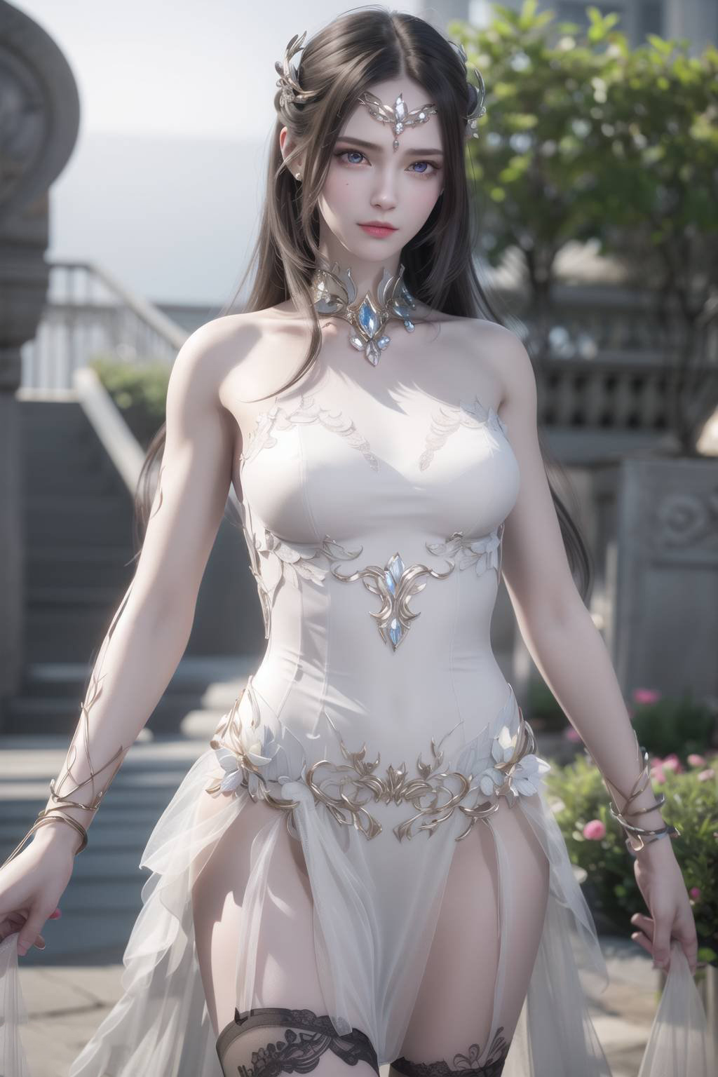 【AI国漫】（偏素）斗罗大陆-千仞雪-白衣【54P】【93MB百度云】