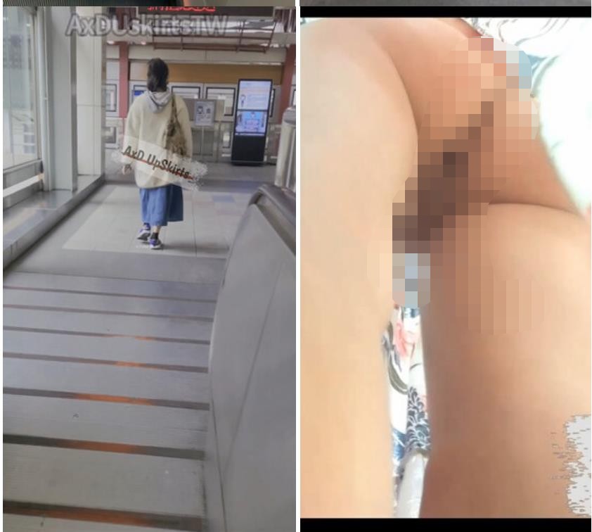私房售价52元-TW大神AXD系列-扶手电梯CD几个美女无内长裙妹子不穿内裤刮了毛很干净 383M