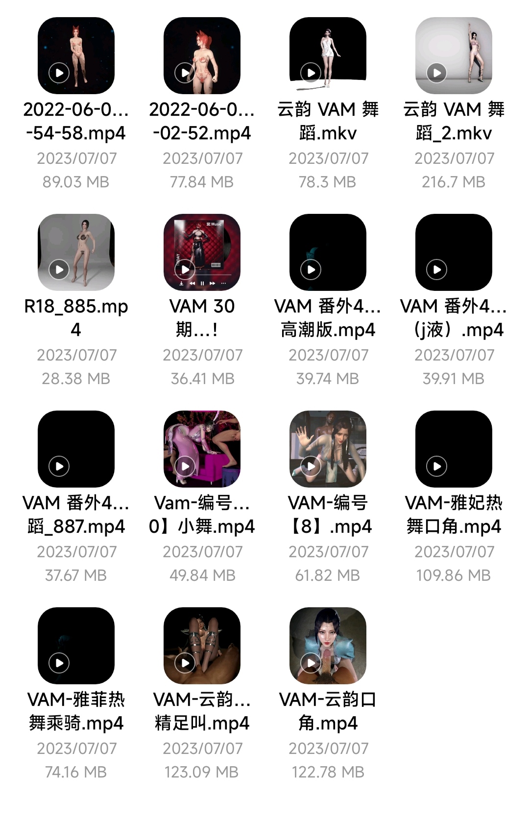 VAM云韵雅妃合集
