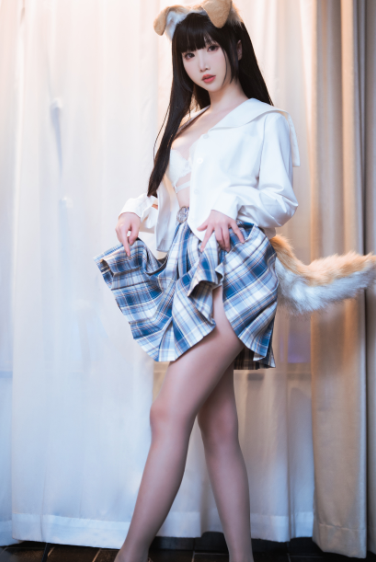 cos-面饼仙儿-狗妹JK(24P,290M)