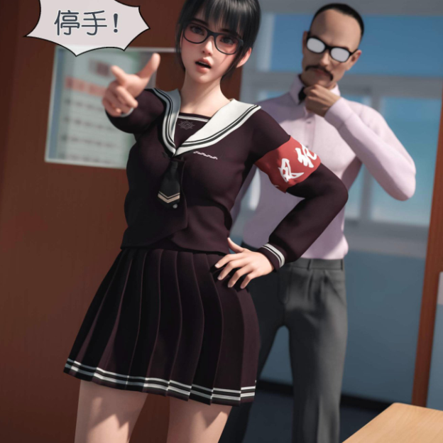 3D漫画-我的新学姐1-2(212P,49M)