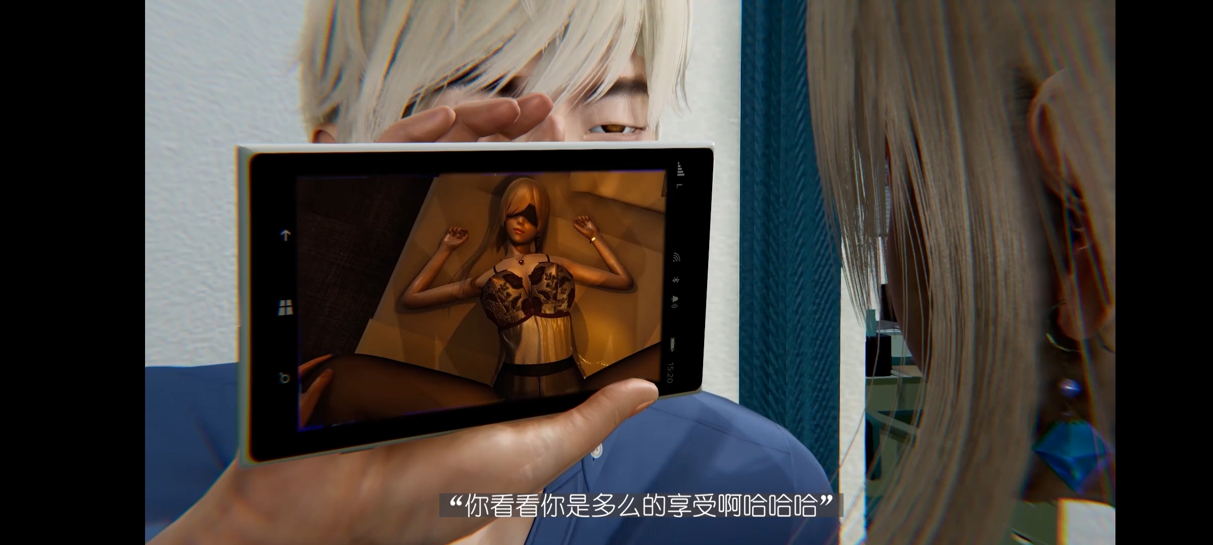 【3D同人全动态】NTR人妻系列3：威胁黑丝人妻