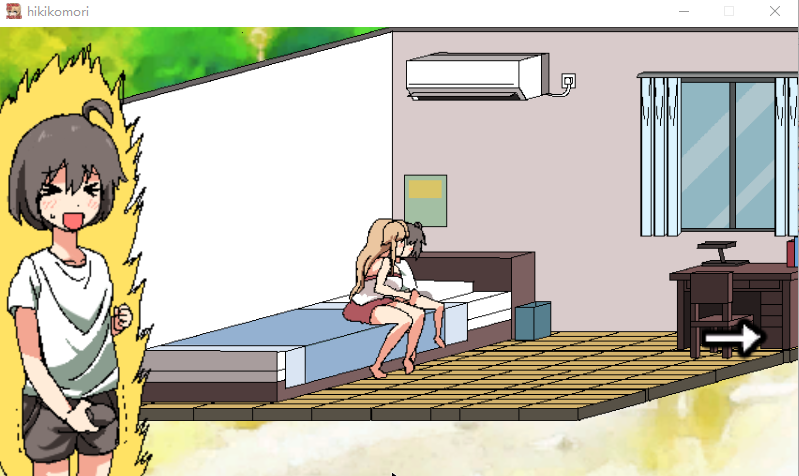 【互动SLG像素风】和家里蹲死宅女姐姐的エロ生活！完整DL正式版[生肉]