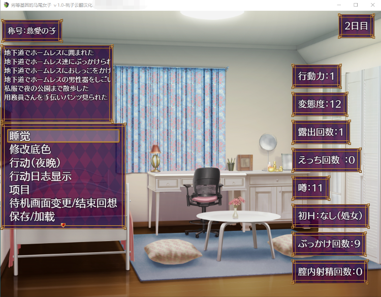 【互动SLG】 劣等基因马尾女子 机翻汉化版
