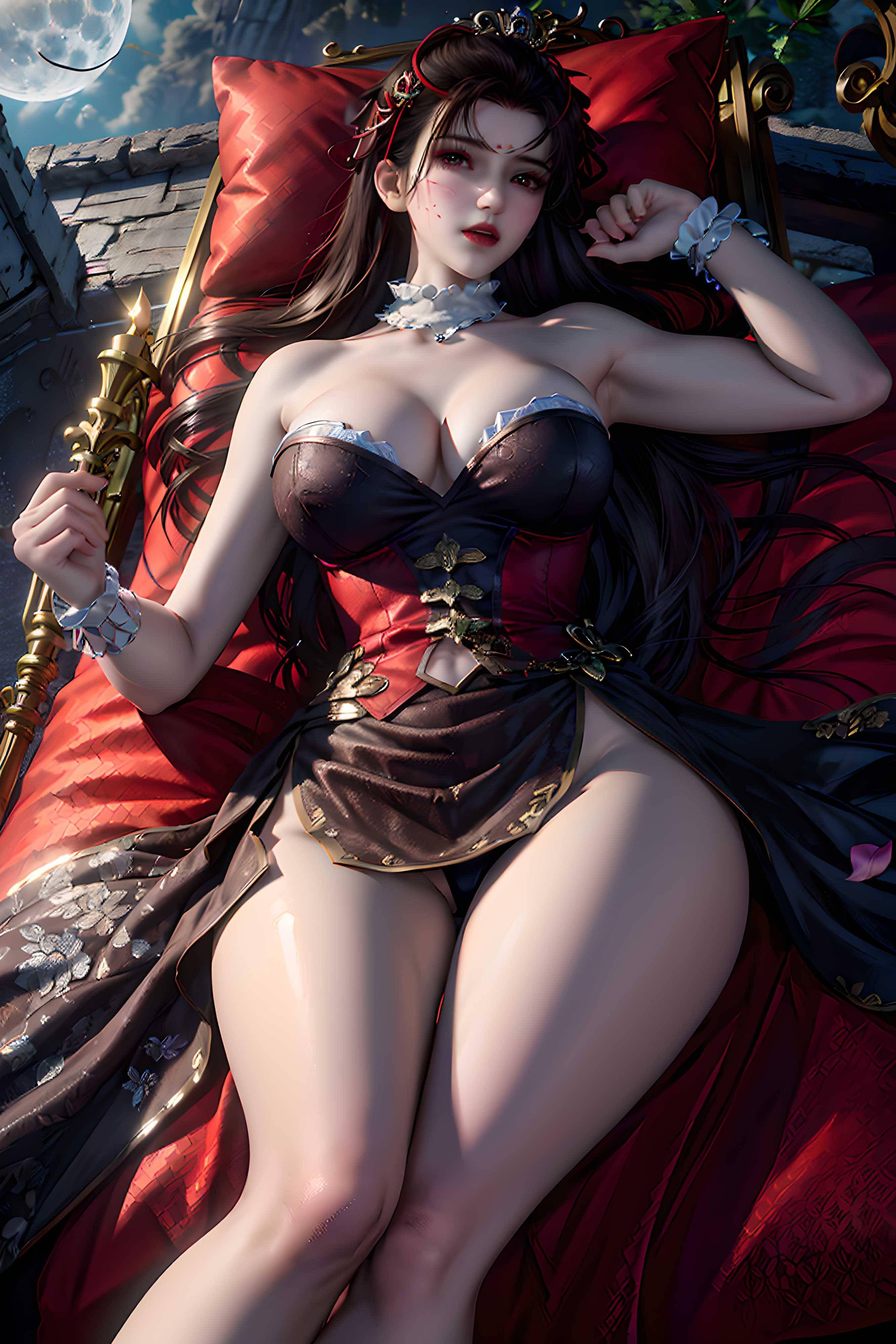 [3D] 【高质量AI国漫】不良人-女帝+斗破苍穹-美杜莎黑纱【120P】【383MB百度云】