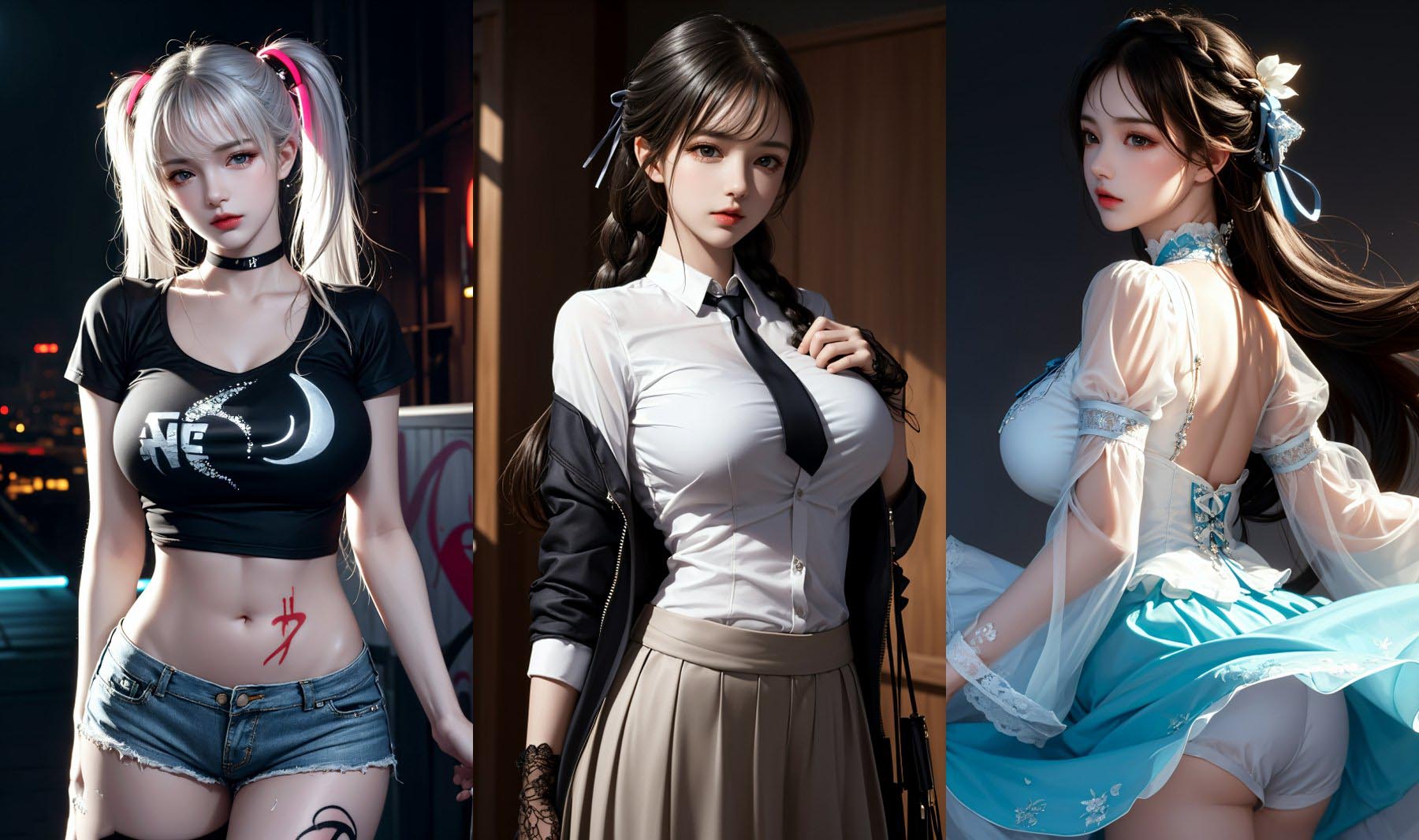 [拟真写实] 【AI绘画】926飞机场女孩+内衣吊带+萝莉美图第二十四期[217P][380MB百度云]