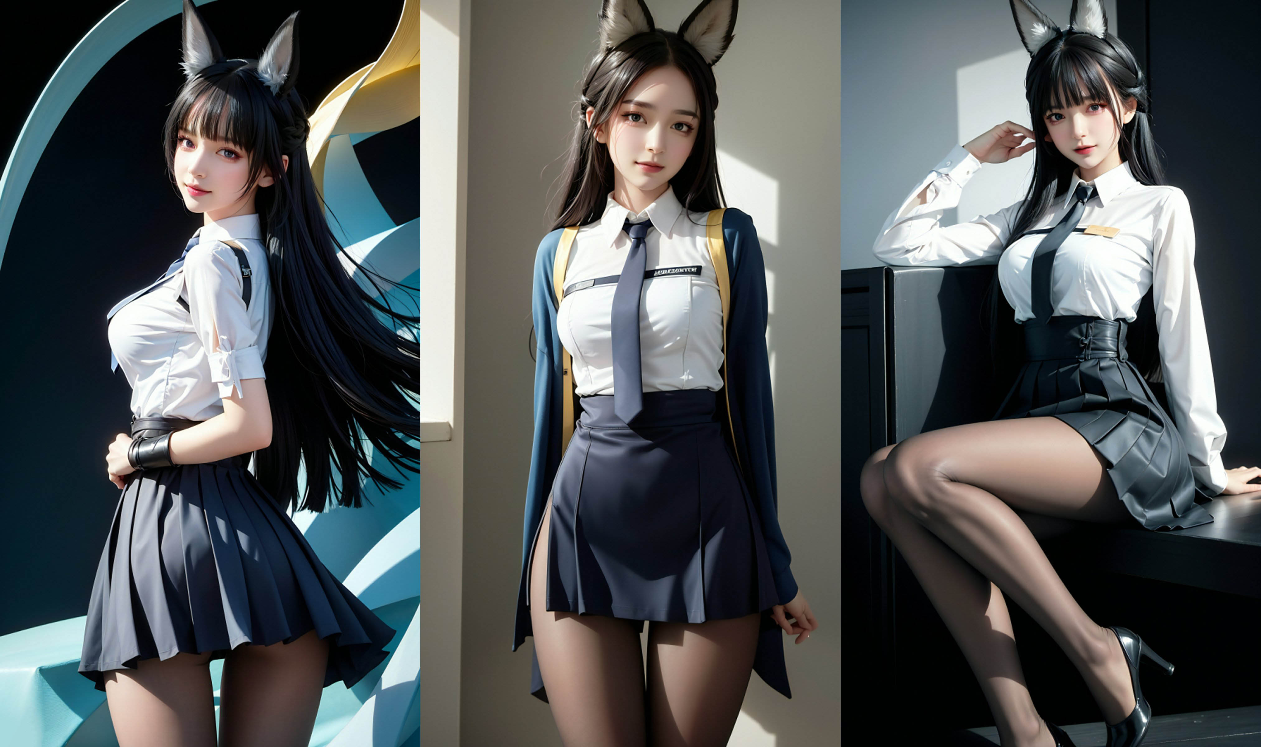 [拟真写实] 【AI国漫】921-鹤追+星见雅+秦怡宁渔网+小舞黑夜[270P][440MB百度云]