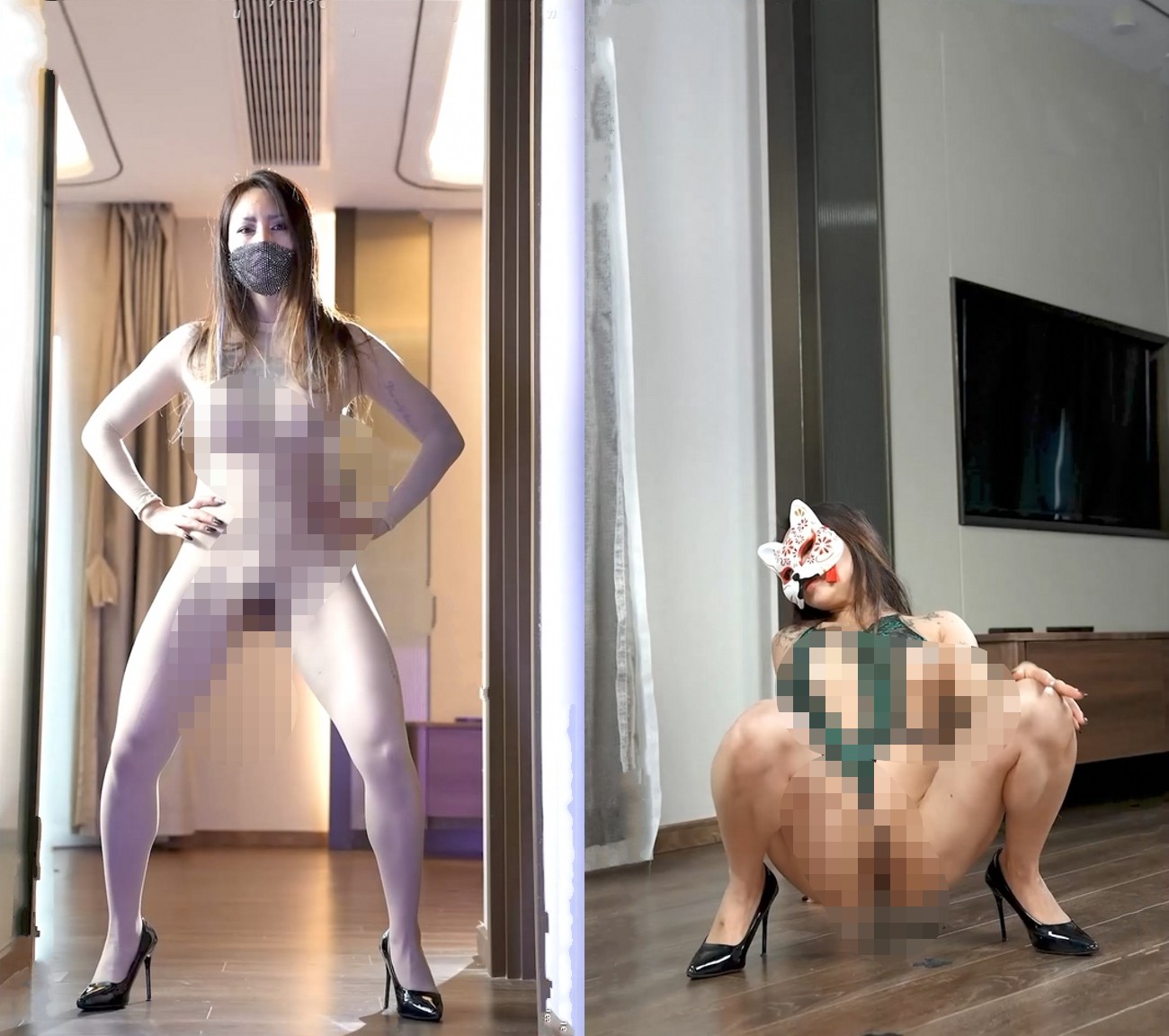 超顶大尺度-假面舞团女人味十足成熟型性感御姐【小莉】超会版~赤裸裸露奶露逼顶胯摇摆挑逗~非常诱惑 2620M