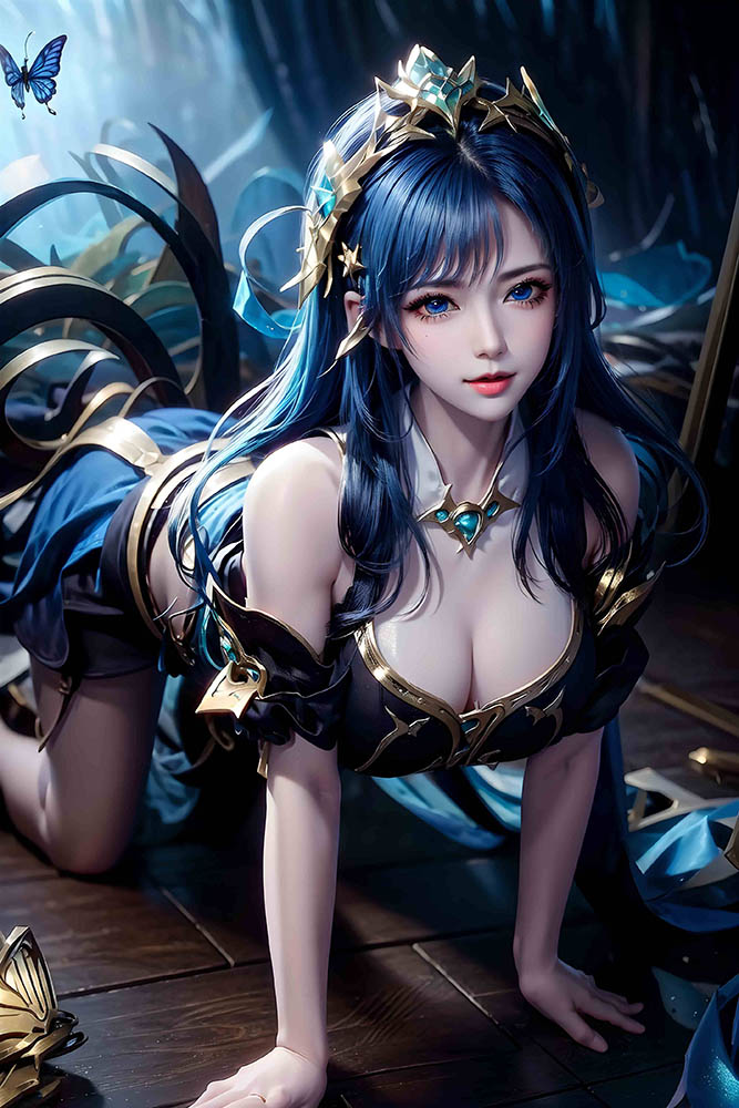 [3D] 【高质量AI国漫】9.1王者荣耀-孙尚香+虞姬素【73P】【597MB百度云】