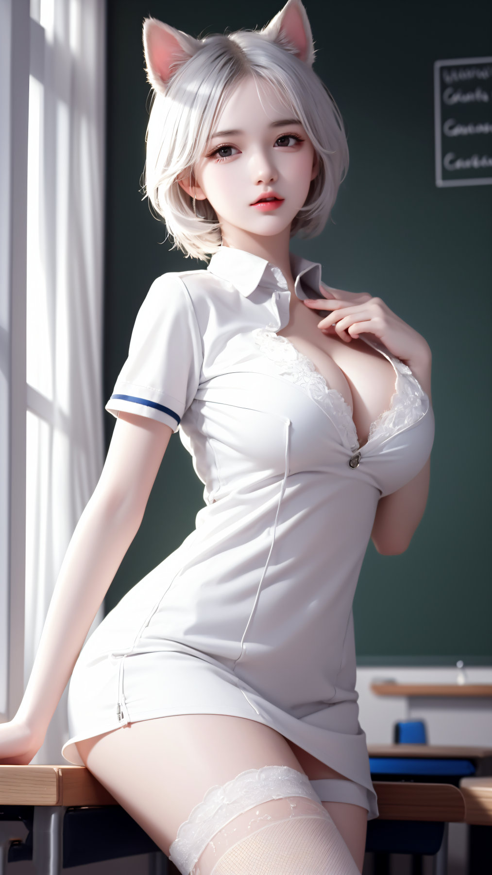 [拟真写实] [AI绘画]超画质纯欲系萝莉美图第六期【68P】【553MB百度云】