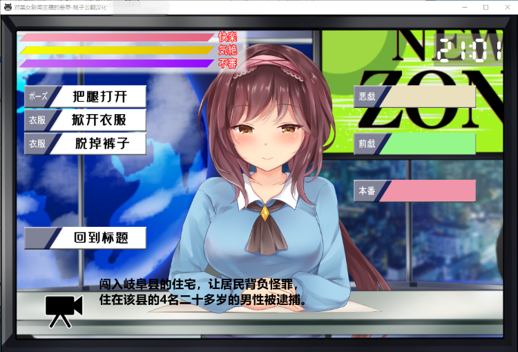 【互动SLG】对美女新闻主播的羞辱 云翻汉化版