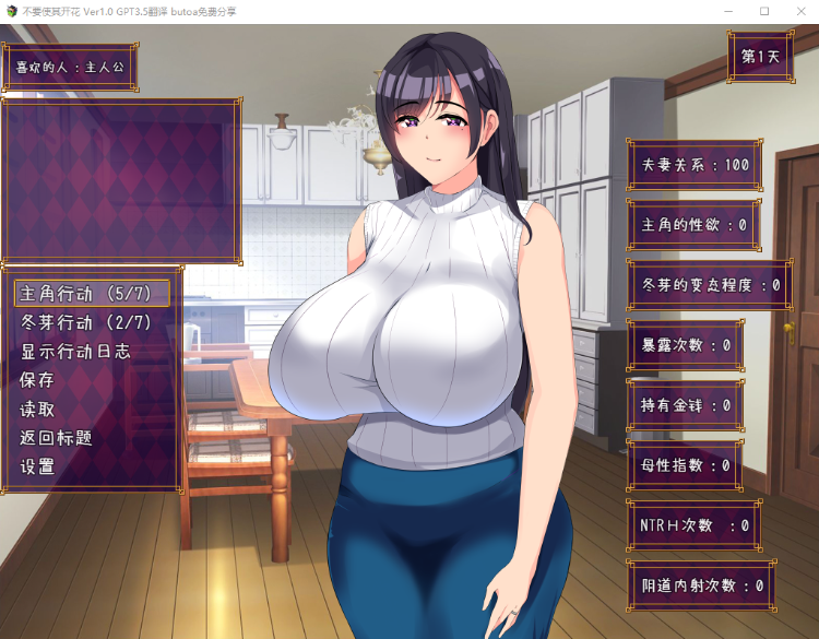 【恶堕SLG】[NTR] 堕落花禁止 開花させてはいけない GPT汉化版