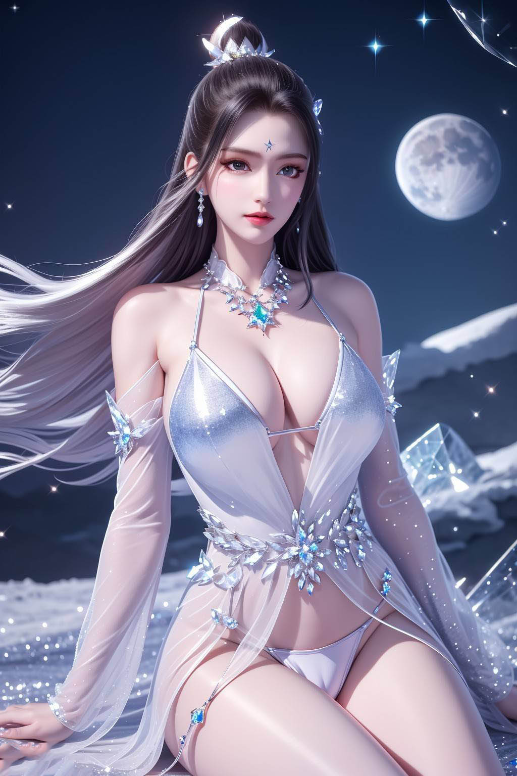 [3D] 【AI国漫】完美世界-云曦海边+暗河传-白鹤淮夜间+墓王之王 林水瑤【209P】【351MB百度云】