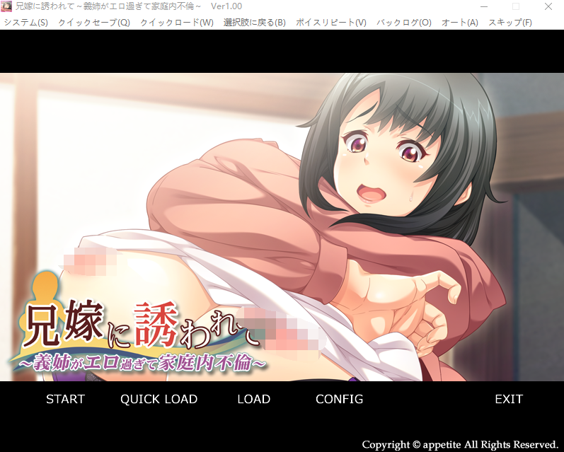 【拔作ADV】被嫂子勾引~嫂子太过色情导致家庭内不伦 GPT3.5汉化版