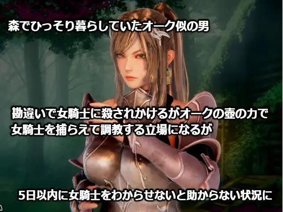【调教互动SLG】監禁女騎士~異世界転生したらオークに間違われた男~DL正式版