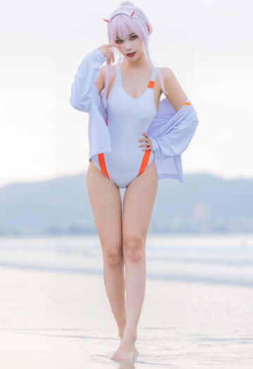 cos-Momoko葵葵-DARLING in the FRANXX 02 泳装 兔女郎&花嫁(61P,858M)