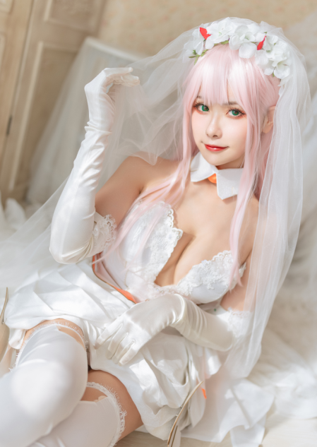 cos-Momoko葵葵-DARLING in the FRANXX 02 泳装 兔女郎&花嫁(61P,858M)