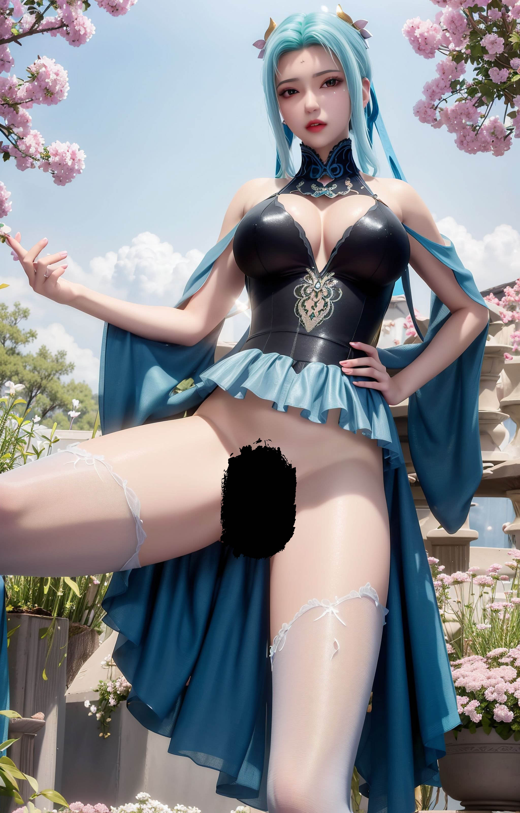 [拟真写实] [AI国漫]11.11 星辰变-姜立（蓝色吊带内衣）+武翡精品+雅菲【83P】【198MB】