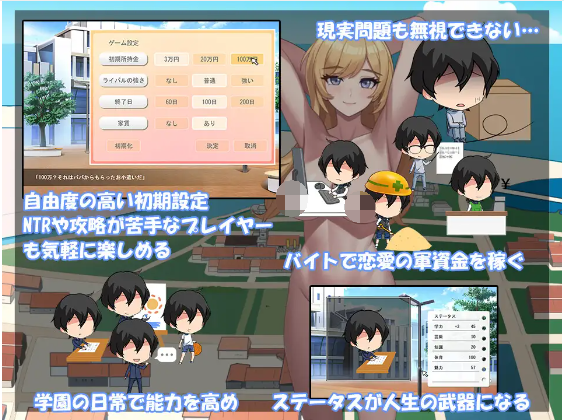 【策略SLG】[NTR]彼女の〇があいつの形になる前に v1.02 DL原版