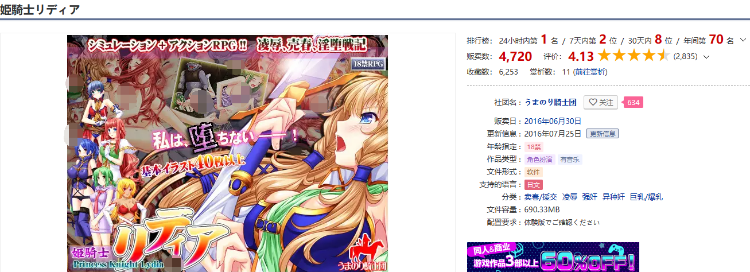 【RPG】 公主骑士莉蒂娅-姫騎士リディア 汉化中文版