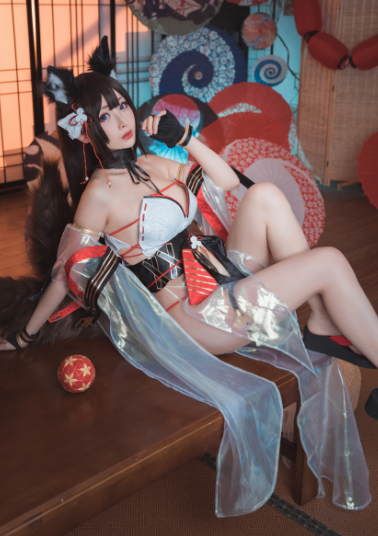 人气骚鸡-rioko凉凉子 –Azurlane Amagi (30P,353M)