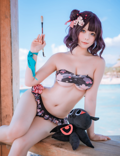 cos-w百合欧皇子w-沙滩(21P,173M)