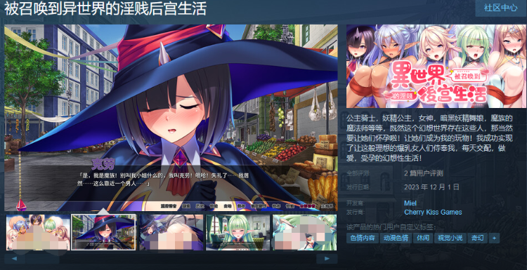 【拔作ADV】[Miel]被召唤到异世界的淫贱后宫生活 Steam官方中文版