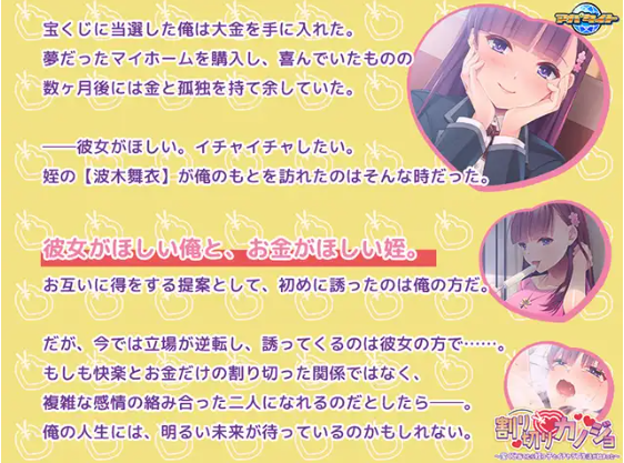 【拔作ADV】割り切りカノジョ ～宝くじ当てたら姪っ子とイチャラブ生活が始まった～[生肉]