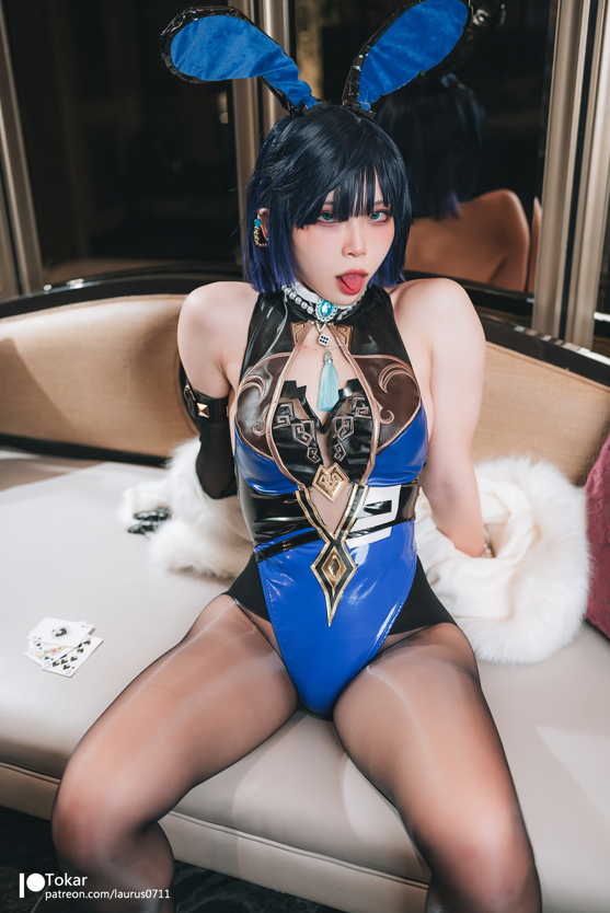 Tokar浵卡 - NO.023 夜兰(兔女郎ver) Yelab (Bunny ver) 【40P1V2.00G】