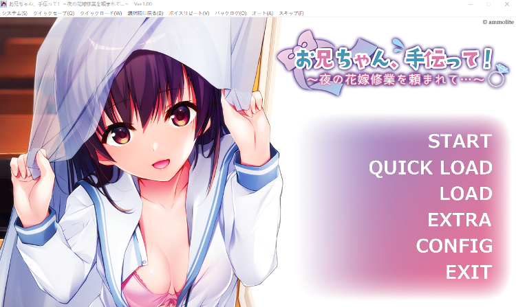 【纯爱ADV】お兄ちゃん、手伝って!~夜の花嫁修業を頼まれて…~GPT汉化版