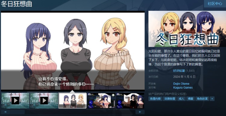 【爆款像素SLG】冬日狂想曲 V1.04 Steam官方中文步兵版
