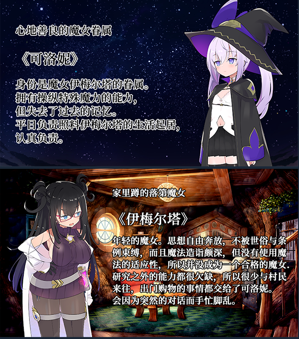 【互动SLG】纯情的可洛妮 ~星降之村的见习魔女~ V1.2 Steam官方中文版