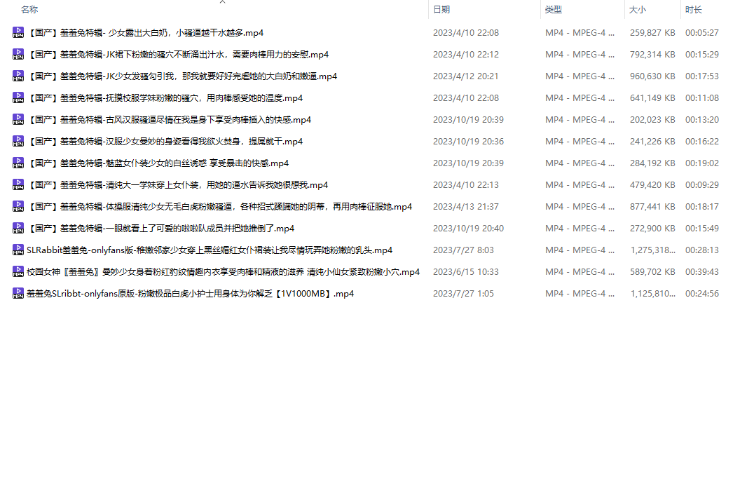 SLRabbit（羞羞兔）小合集[13V/7.63GB]