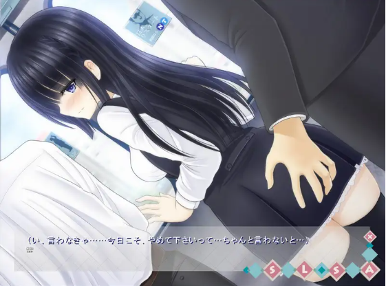 【日式ADV】[4H][露出] 黒髪巨乳委員長の痴漢されまくり日記[生肉]