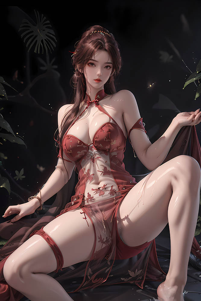 [AI国漫] （240321）完美世界-叶倾仙 红色薄纱【68P】【471MB百度云】