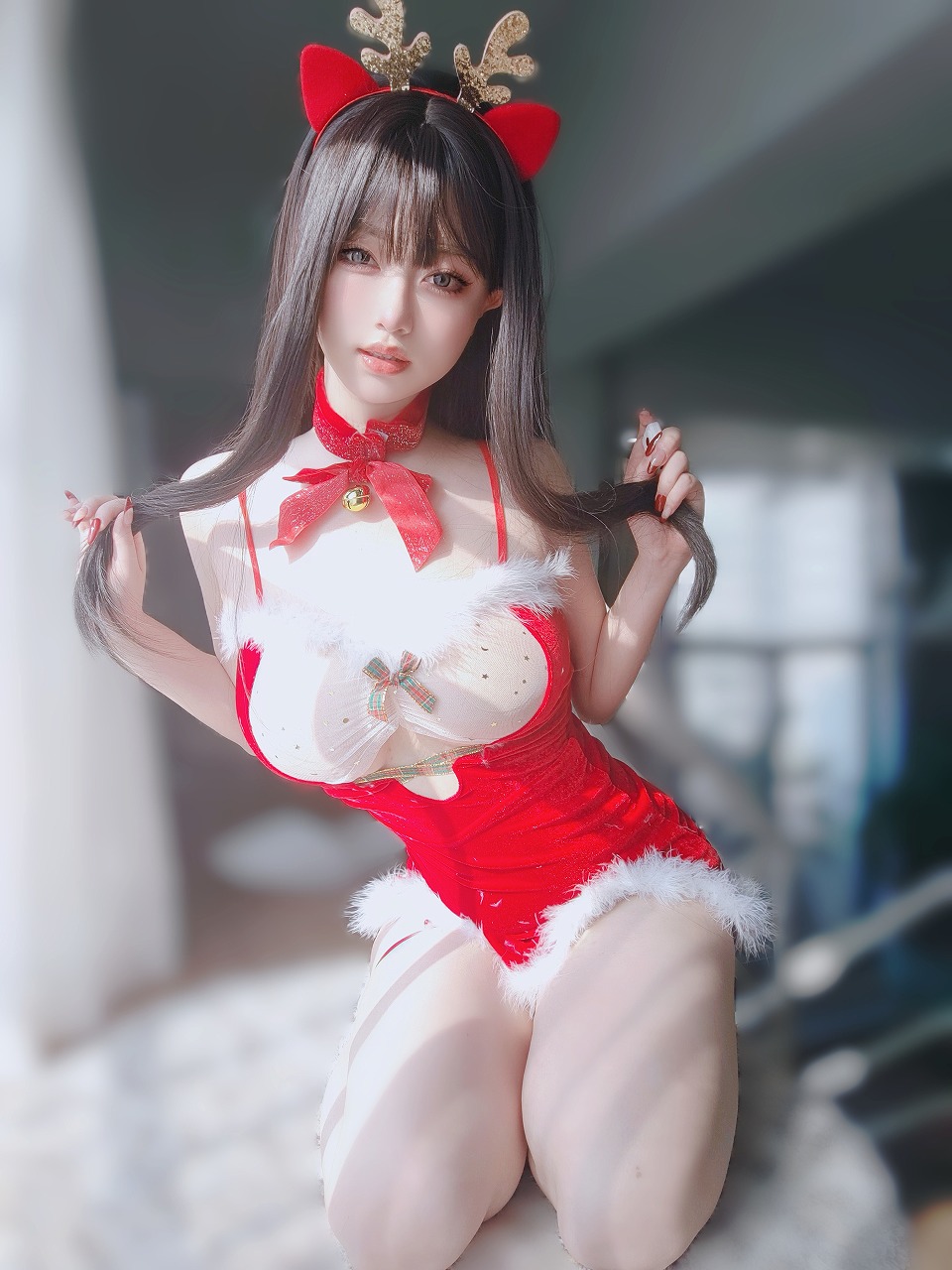 女主K - 圣诞麋鹿 [100P1V-460MB]