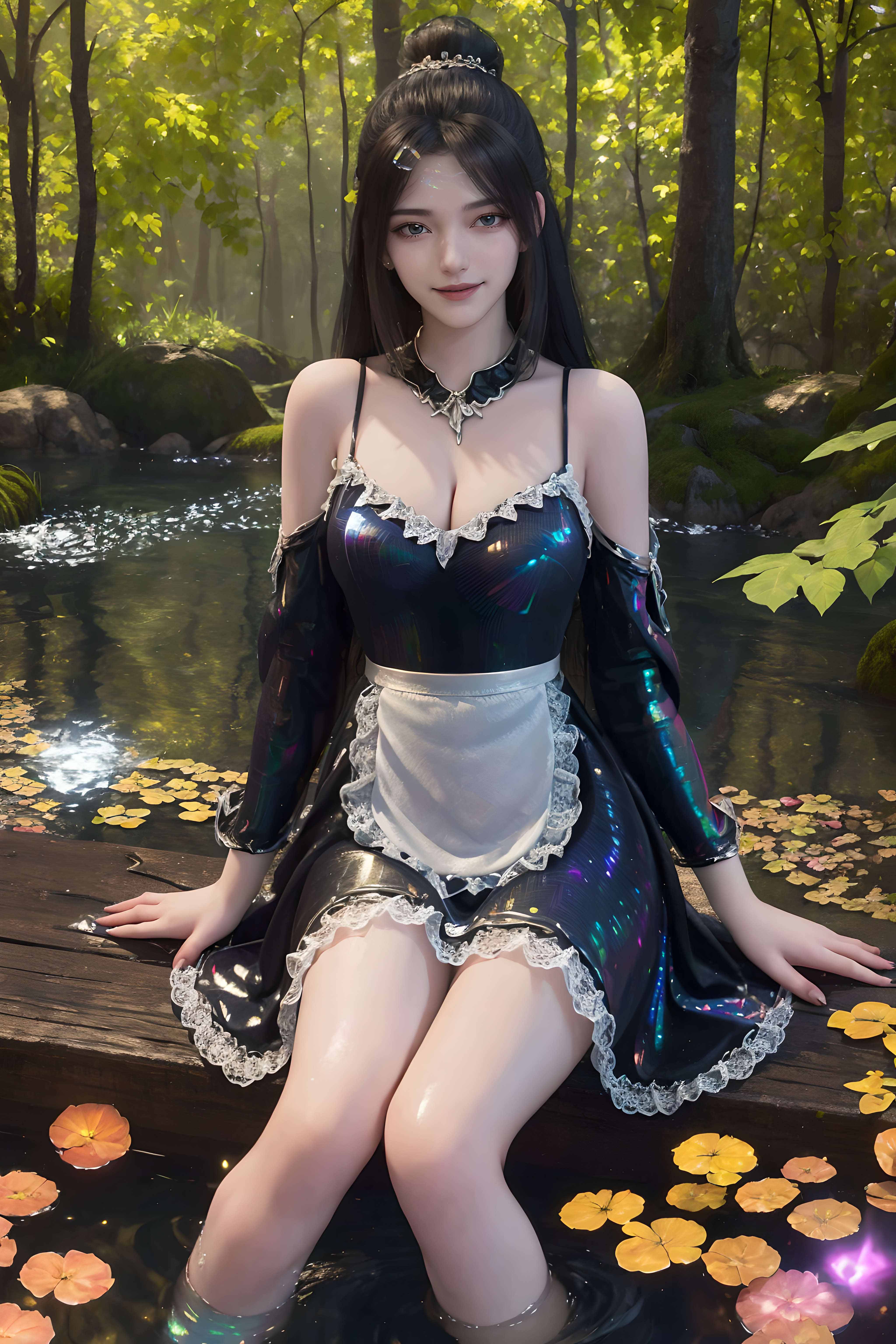 [AI国漫] （240424）完美世界-魔女 户外裹胸【20P】【505MB百度云】