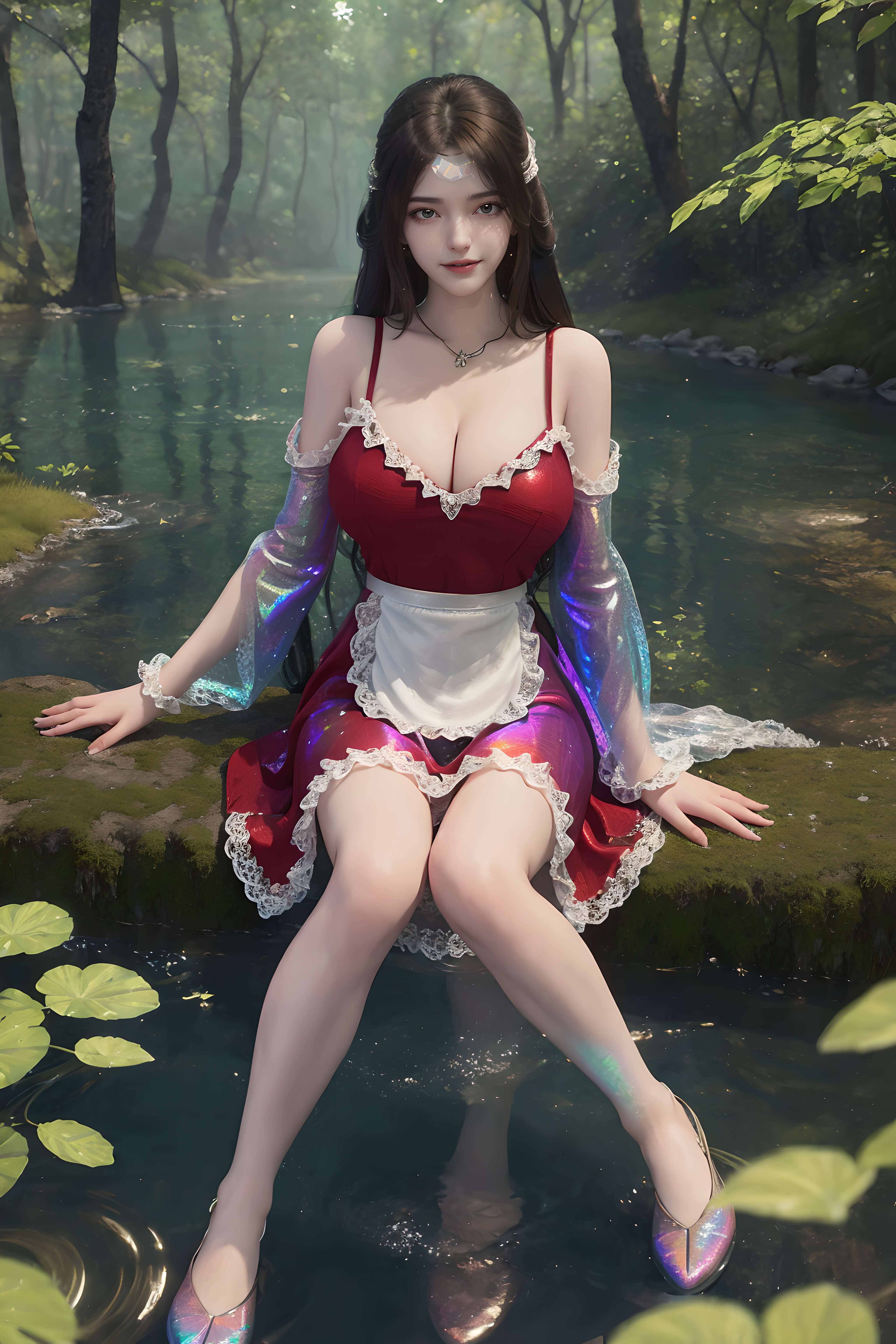 [AI国漫] （240424）完美世界-魔女 户外裹胸【20P】【505MB百度云】