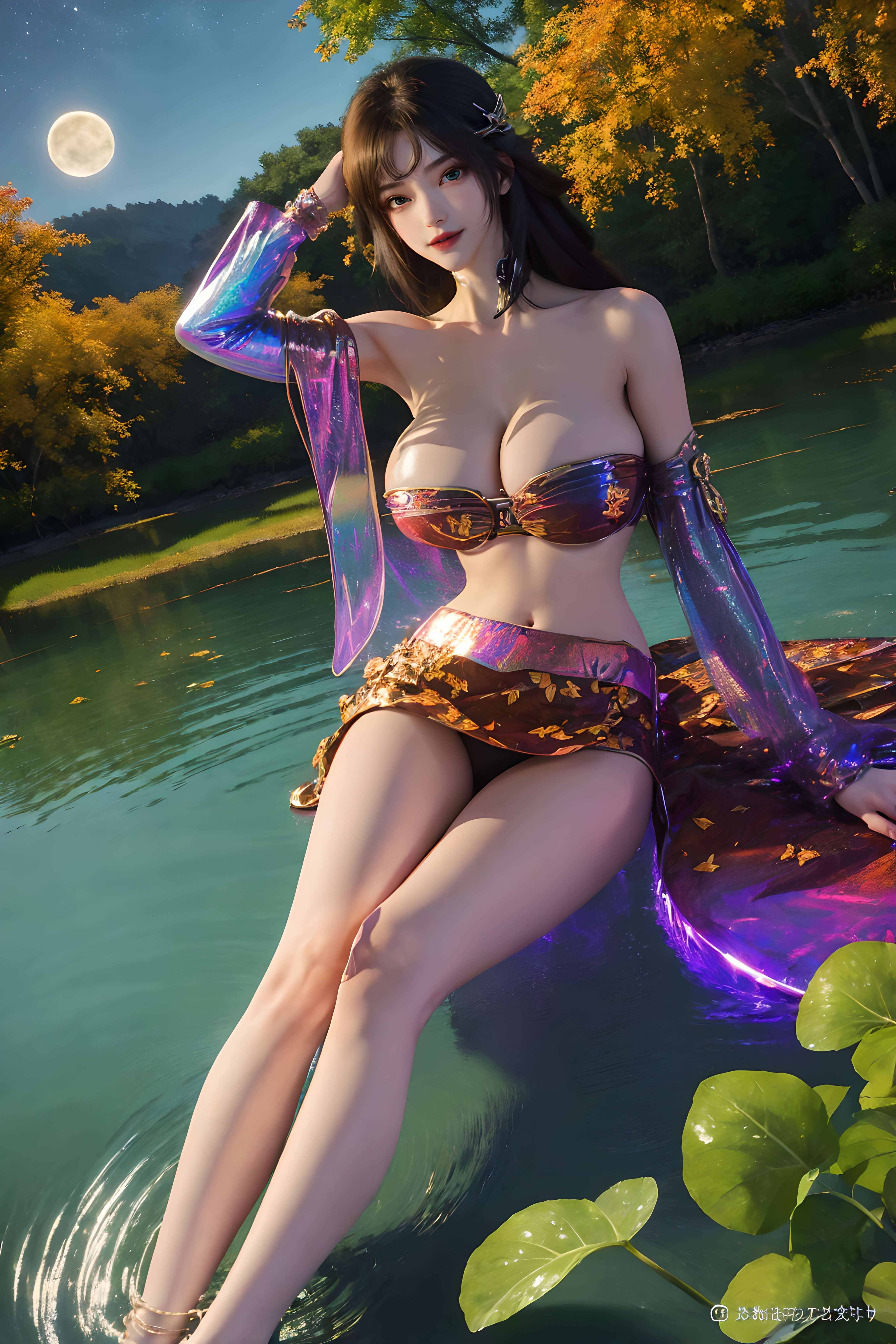 [AI国漫] （240424）完美世界-魔女 户外裹胸【20P】【505MB百度云】