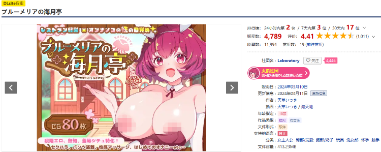 【养成互动SLG】ブルーメリアの海月亭 DL版+翻译文本