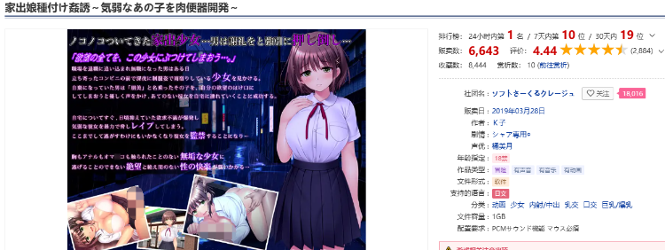 【拔作ADV】家出娘種付け姦誘~気弱なあの子を肉便器開発~AI汉化版