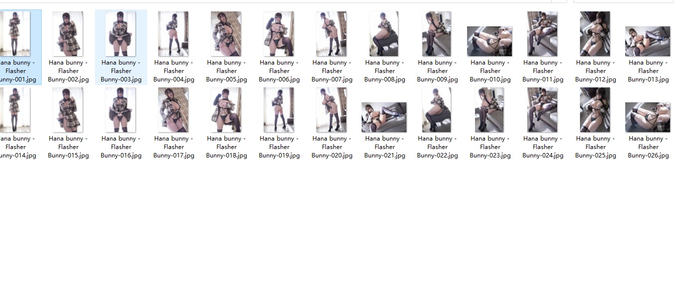Hana bunny - Flasher Bunny[26P]116M