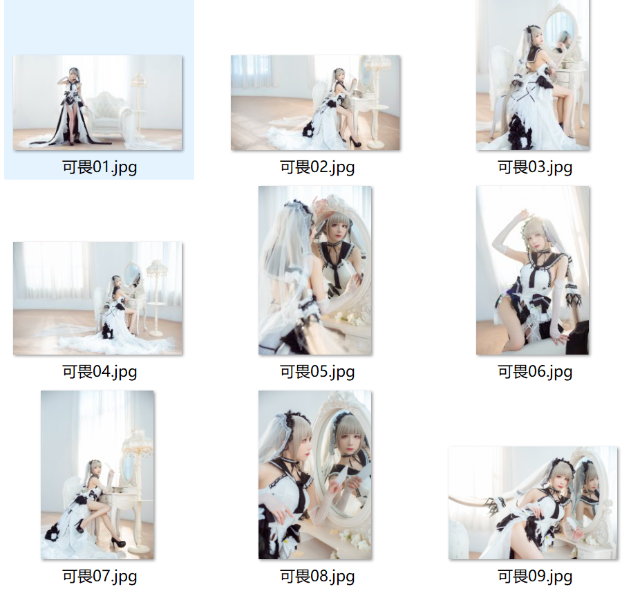 Tomoyo酱 NO.028 碧蓝-可畏礼服 [27P 200MB]