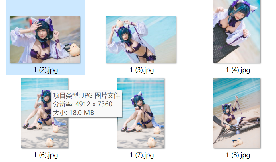 Tomoyo酱 NO.003 碧蓝 柴郡泳装 [18P-359MB]