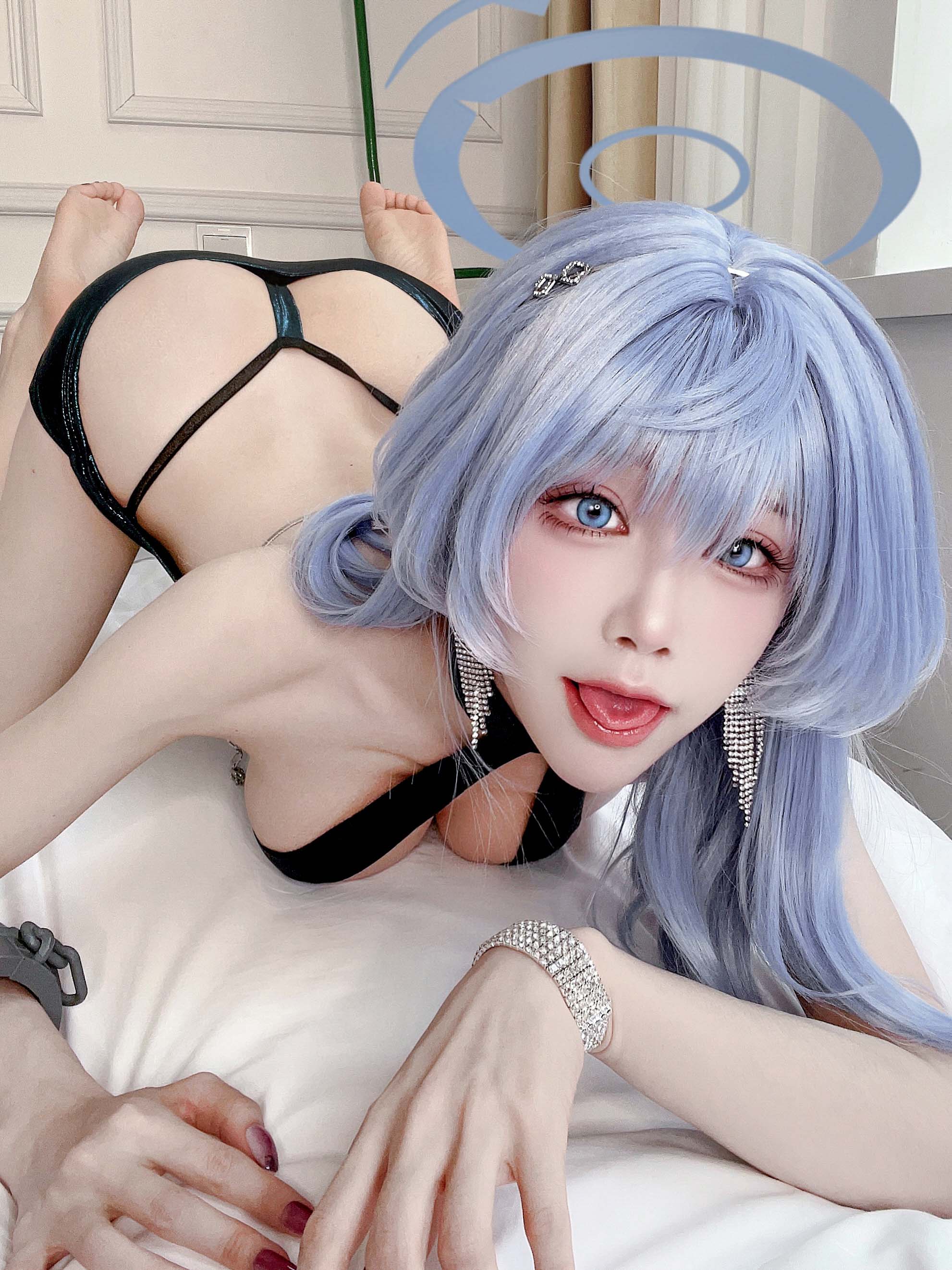 【新】水淼aqua - 蔚蓝档案 天雨亚子礼服【146P】【319MB百度云】