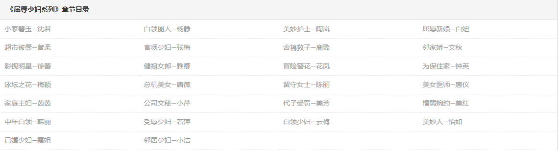 《屈辱少妇系列》26位少妇小合集