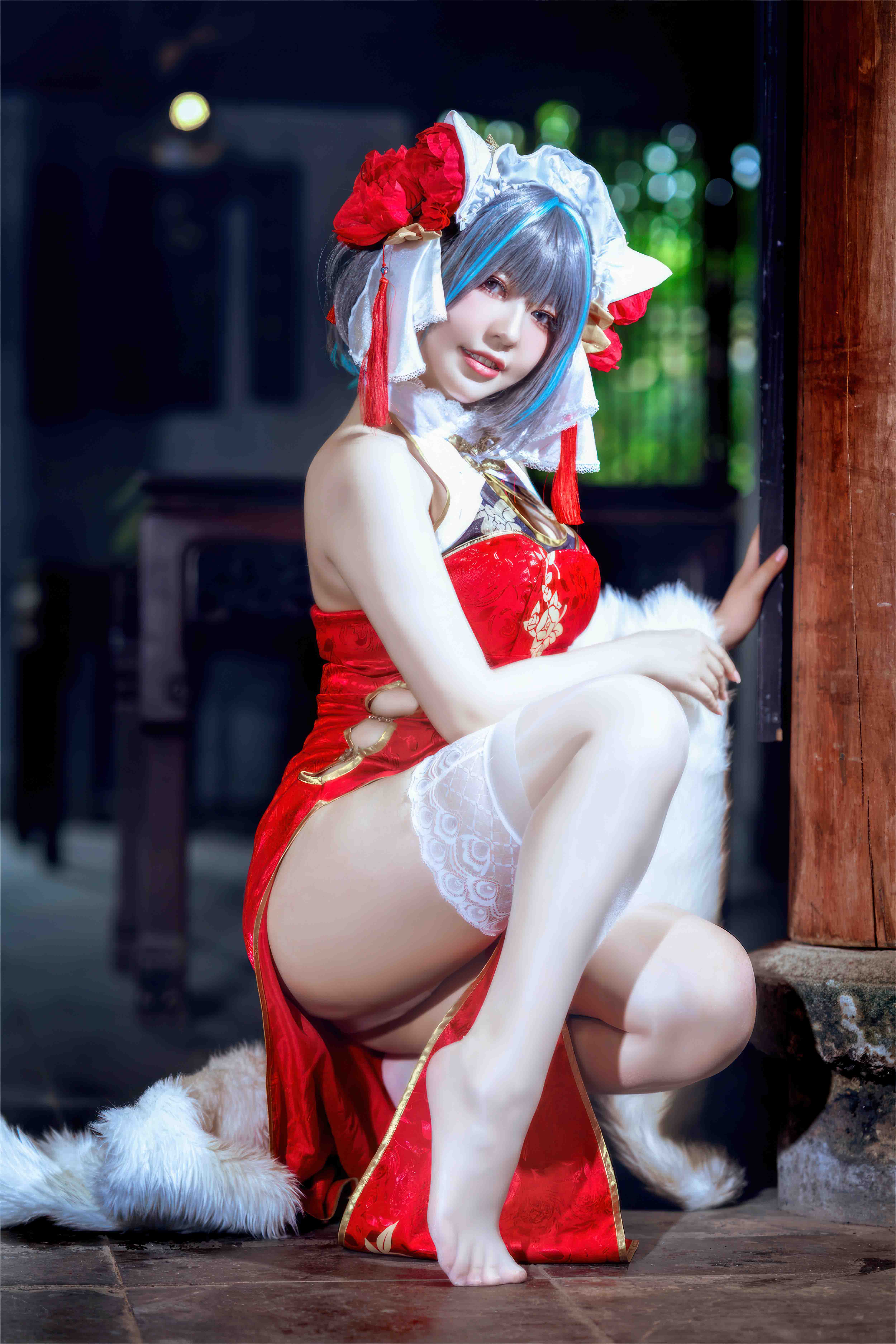 【新】半半子-柴郡 中华娘 旗袍 [45P+2V][389MB百度盘]